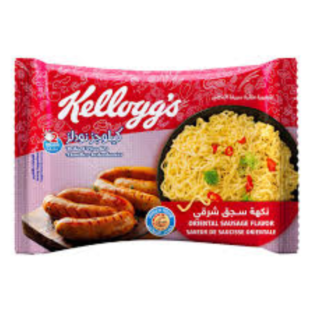 KELLOGGS NOODLES ORIENTAL SAUSAGE 70G